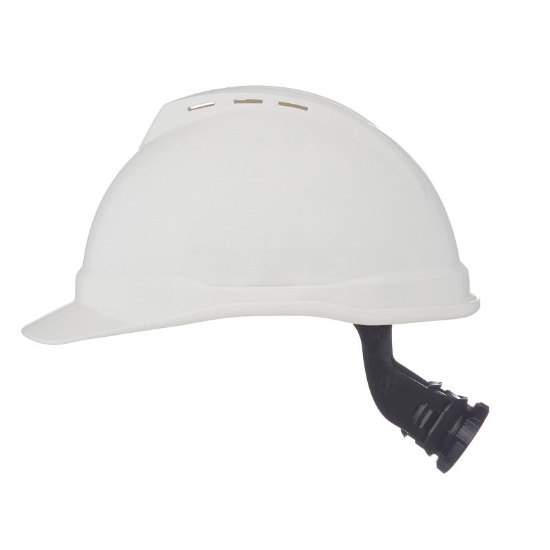 MSA V-Guard 500 Cap Style Vented Hard Hat - 4-Point Fas-Track III Suspension