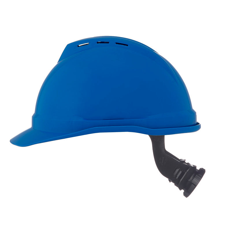 MSA V-Guard 500 Cap Style Vented Hard Hat - 4-Point Fas-Track III Suspension