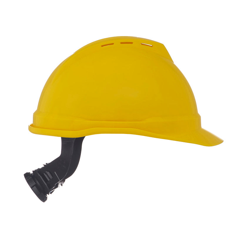 MSA V-Guard 500 Cap Style Vented Hard Hat - 4-Point Fas-Track III Suspension