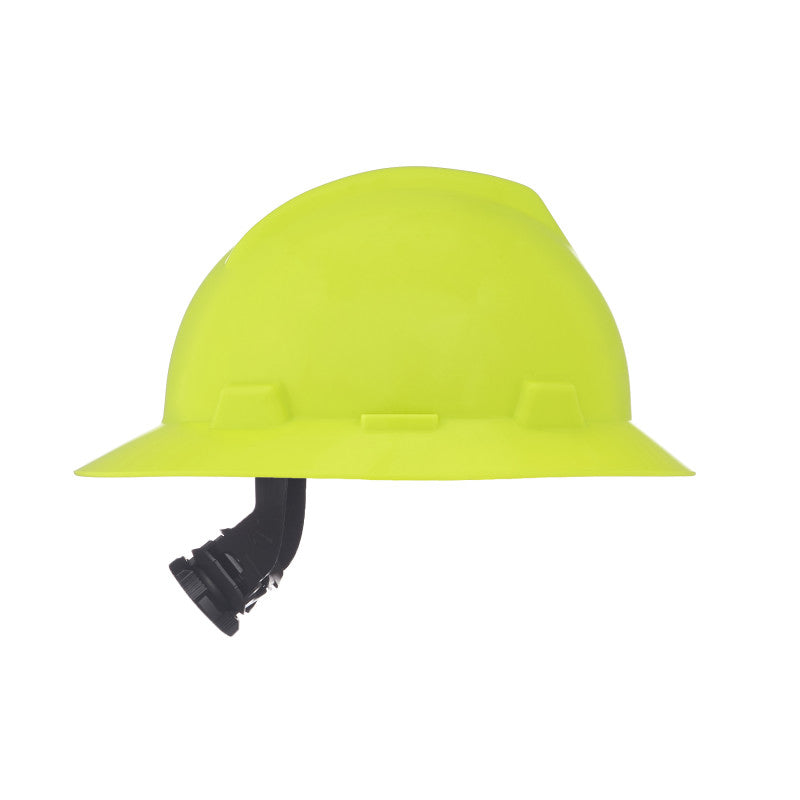 MSA V-Gard Full Brim Hard Hat - Fas-Trac Suspension