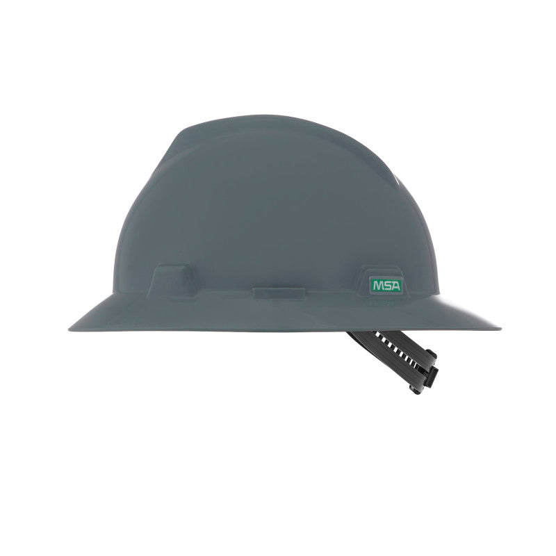 MSA V-Gard Full Brim Hard Hat - Staz-On Suspension
