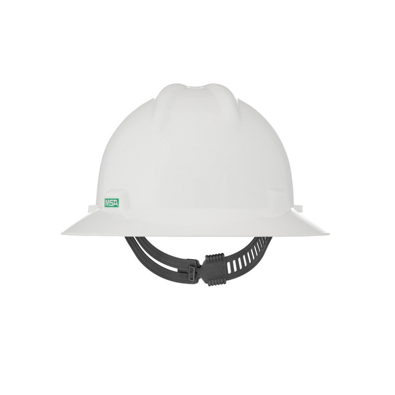 MSA V-Gard Full Brim Hard Hat - Staz-On Suspension
