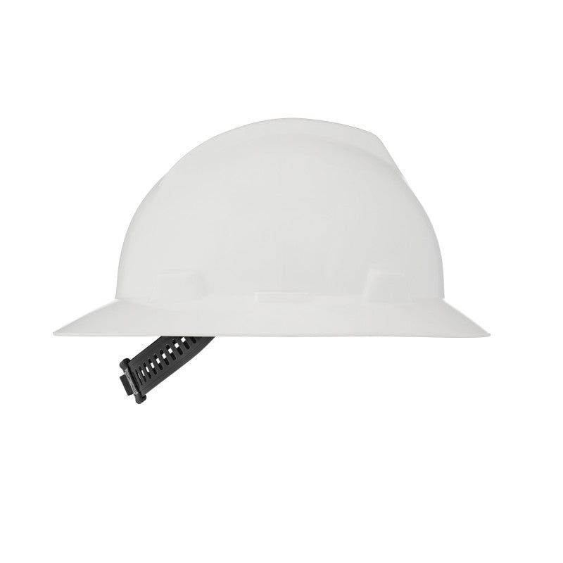 MSA V-Gard Full Brim Hard Hat - Staz-On Suspension