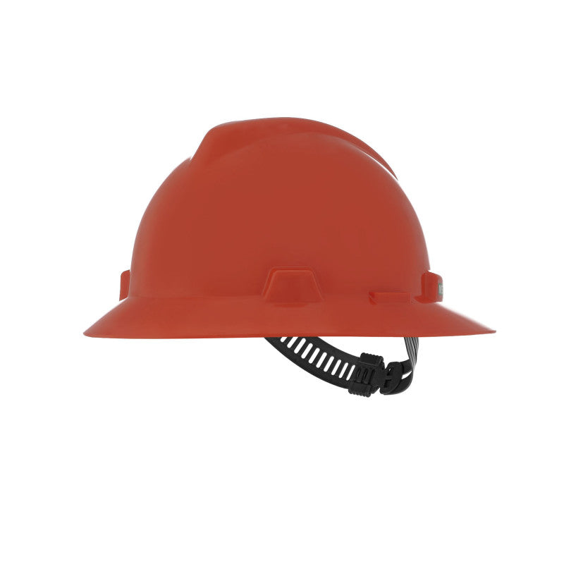 MSA V-Gard Full Brim Hard Hat - Staz-On Suspension