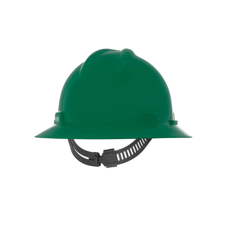 MSA V-Gard Full Brim Hard Hat - Staz-On Suspension