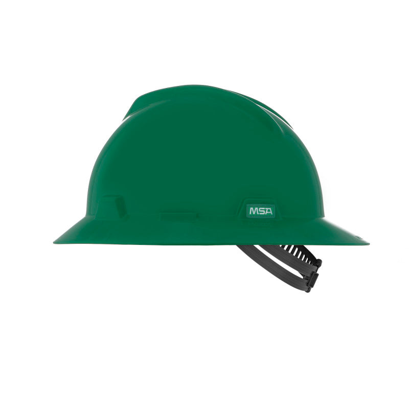 MSA V-Gard Full Brim Hard Hat - Staz-On Suspension