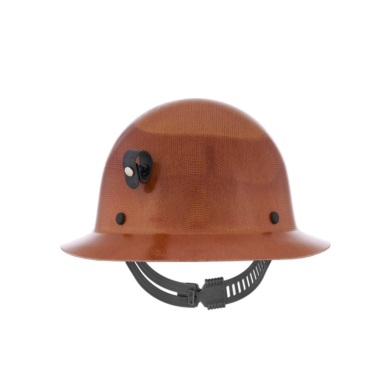 MSA Skullgard Cap Style Hard Hat w/ Lamp Bracket - Staz-On Suspension - Natural Tan