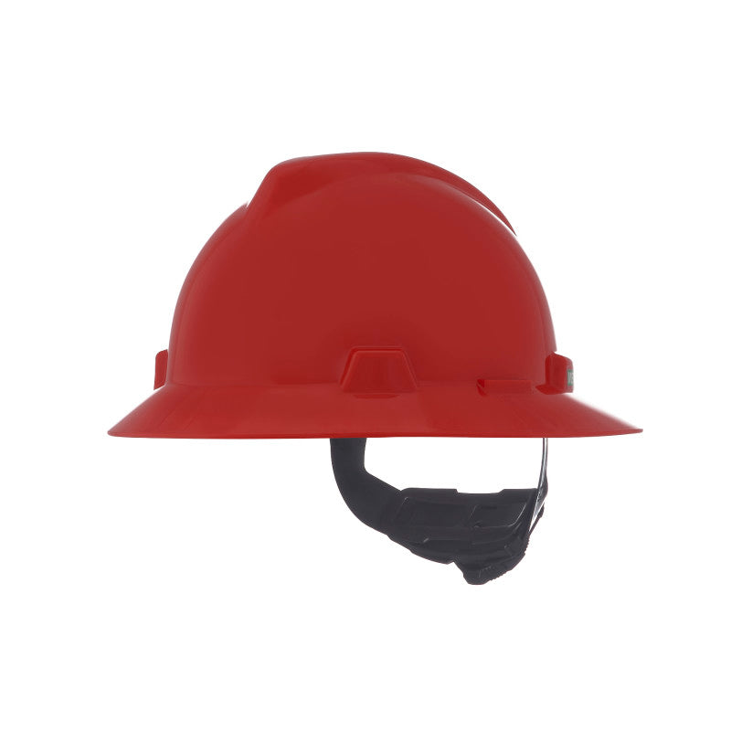 MSA V-Gard Full Brim Hard Hat - Fas-Trac Suspension