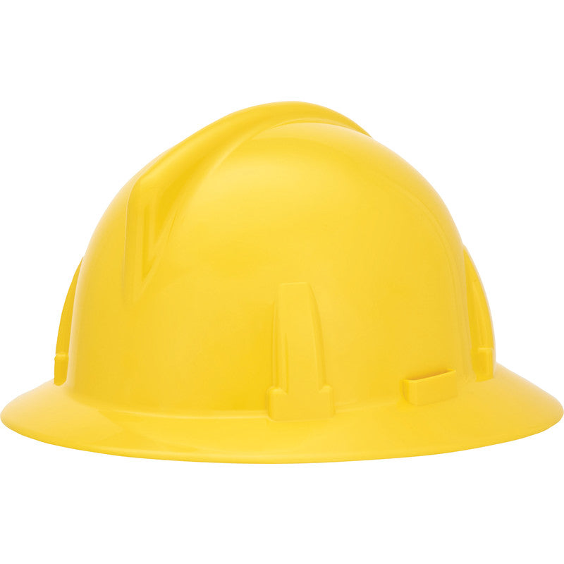 MSA Topgard Full Brim Hard Hat - Fas-Trac III Suspension