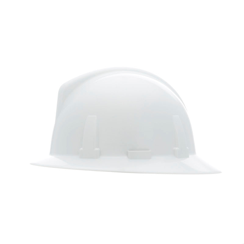 MSA Topgard Full Brim Hard Hat - Fas-Trac III Suspension