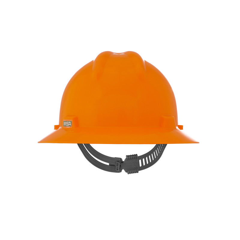 MSA V-Gard Full Brim Hard Hat - Staz-On Suspension