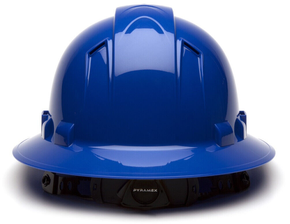 Ridgeline Full Brim Construction Protective Safety Hard Hat Ratchet Suspension