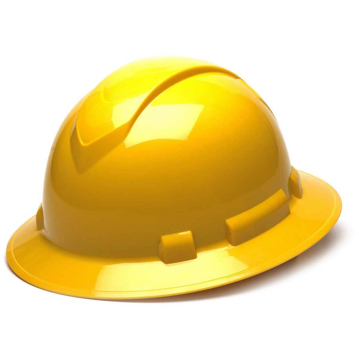 Ridgeline Full Brim Construction Protective Safety Hard Hat Ratchet Suspension