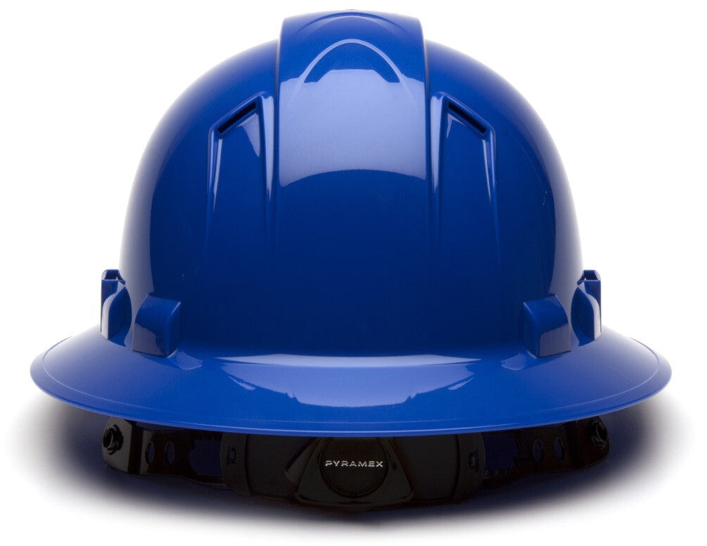 Pyramex Ridgeline Full Brim Hard Hat - 4-Point Ratchet Suspension