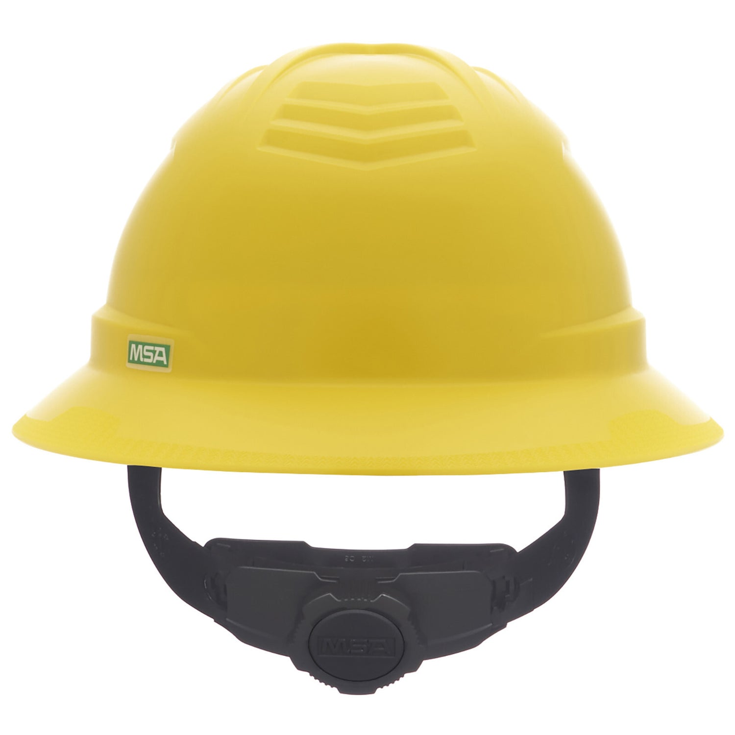 MSA V-Gard C1 Full Brim Hard Hat - Fas-Trac III Suspension