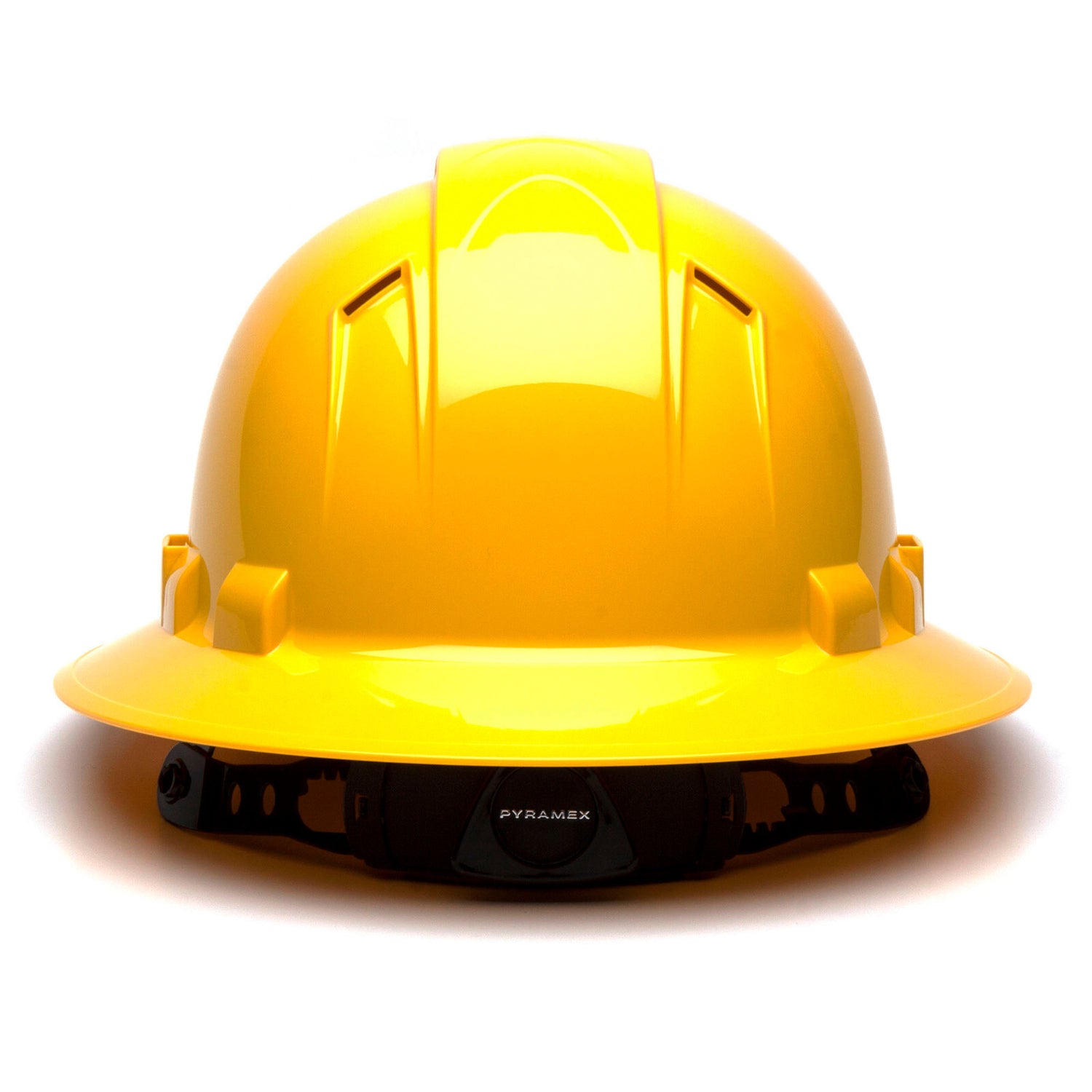 Pyramex Ridgeline Full Brim Vented Hard Hat - 4-Point Ratchet Suspension