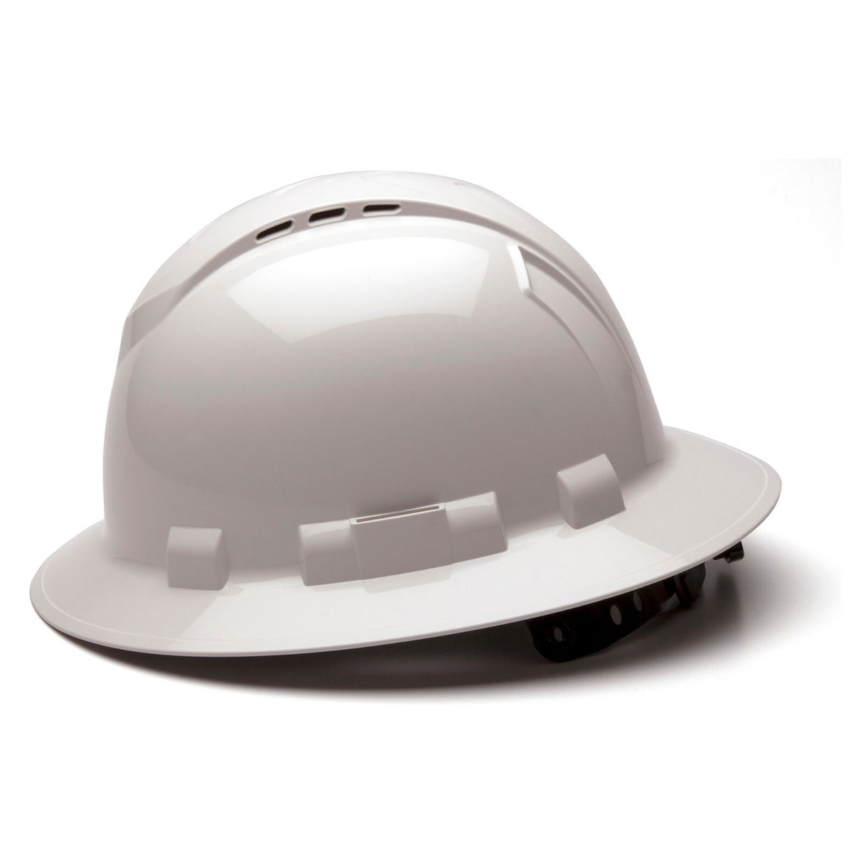 Pyramex Ridgeline Full Brim Vented Hard Hat - 4-Point Ratchet Suspension