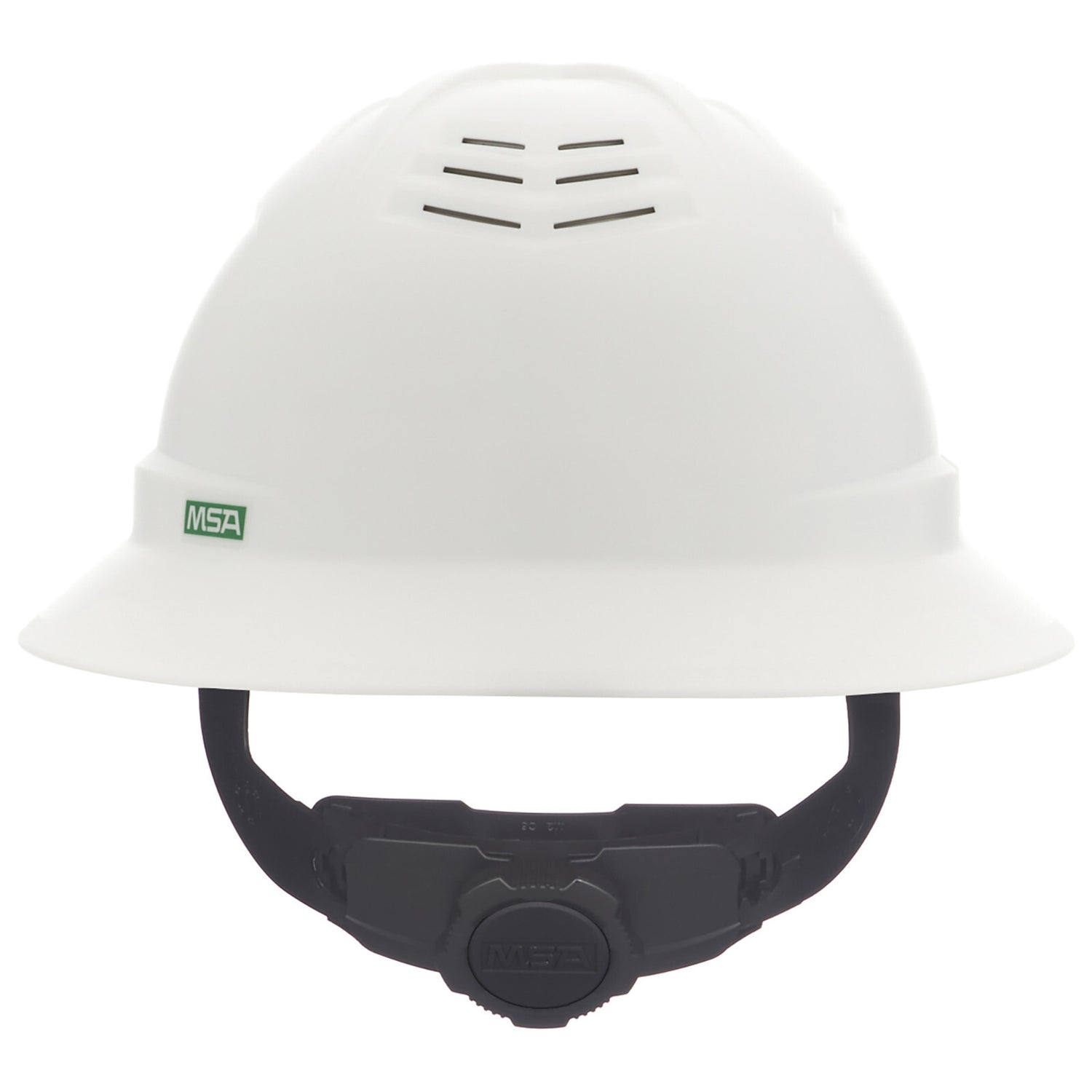 MSA V-Gard C1 Full Brim Vented Hard Hat - Fas-Trac III Suspension