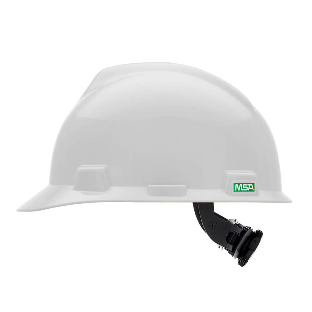 MSA V-Gard Cap Style Hard Hat Fas-Trac III Ratchet Suspension