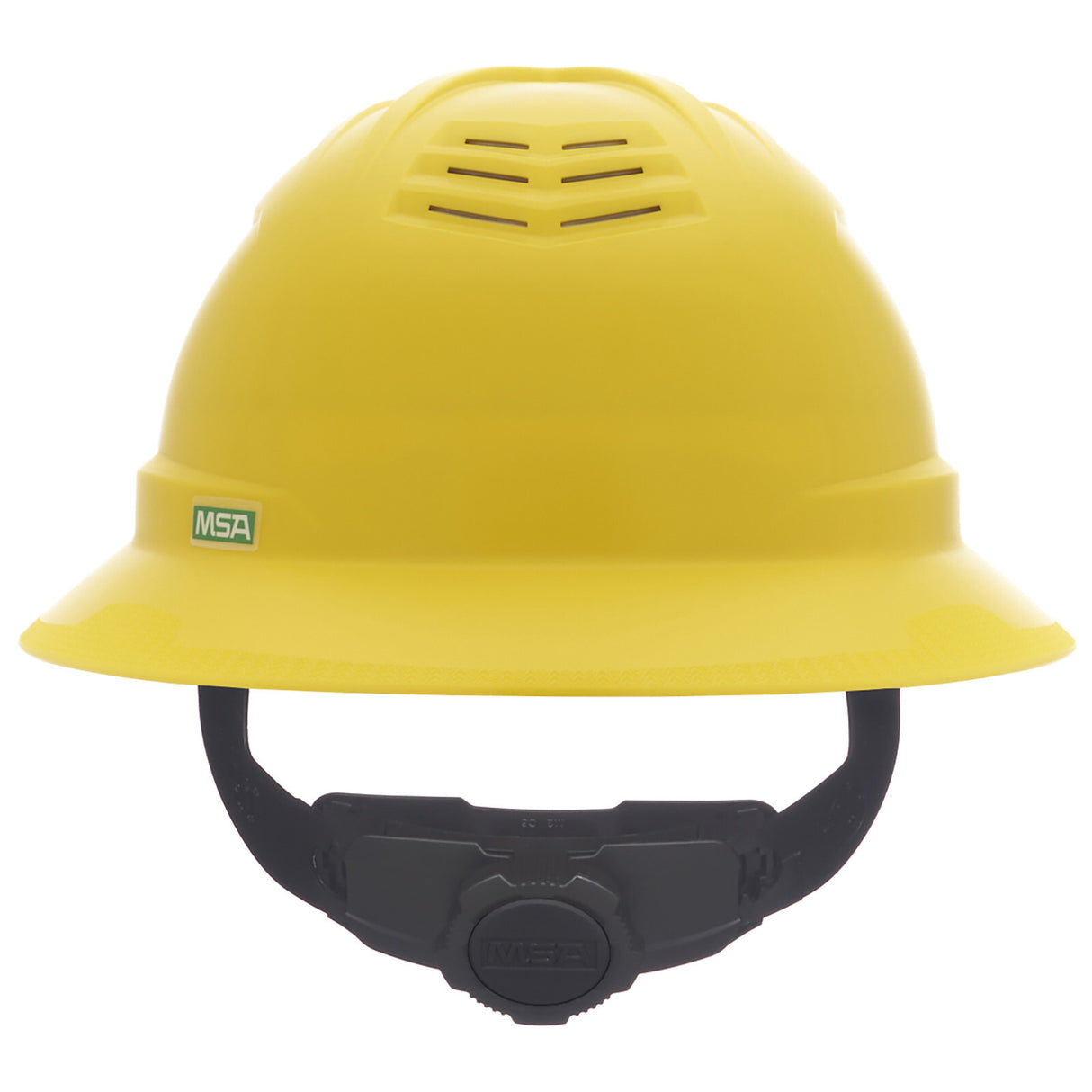MSA V-Gard C1 Full Brim Vented Hard Hat - Fas-Trac III Suspension