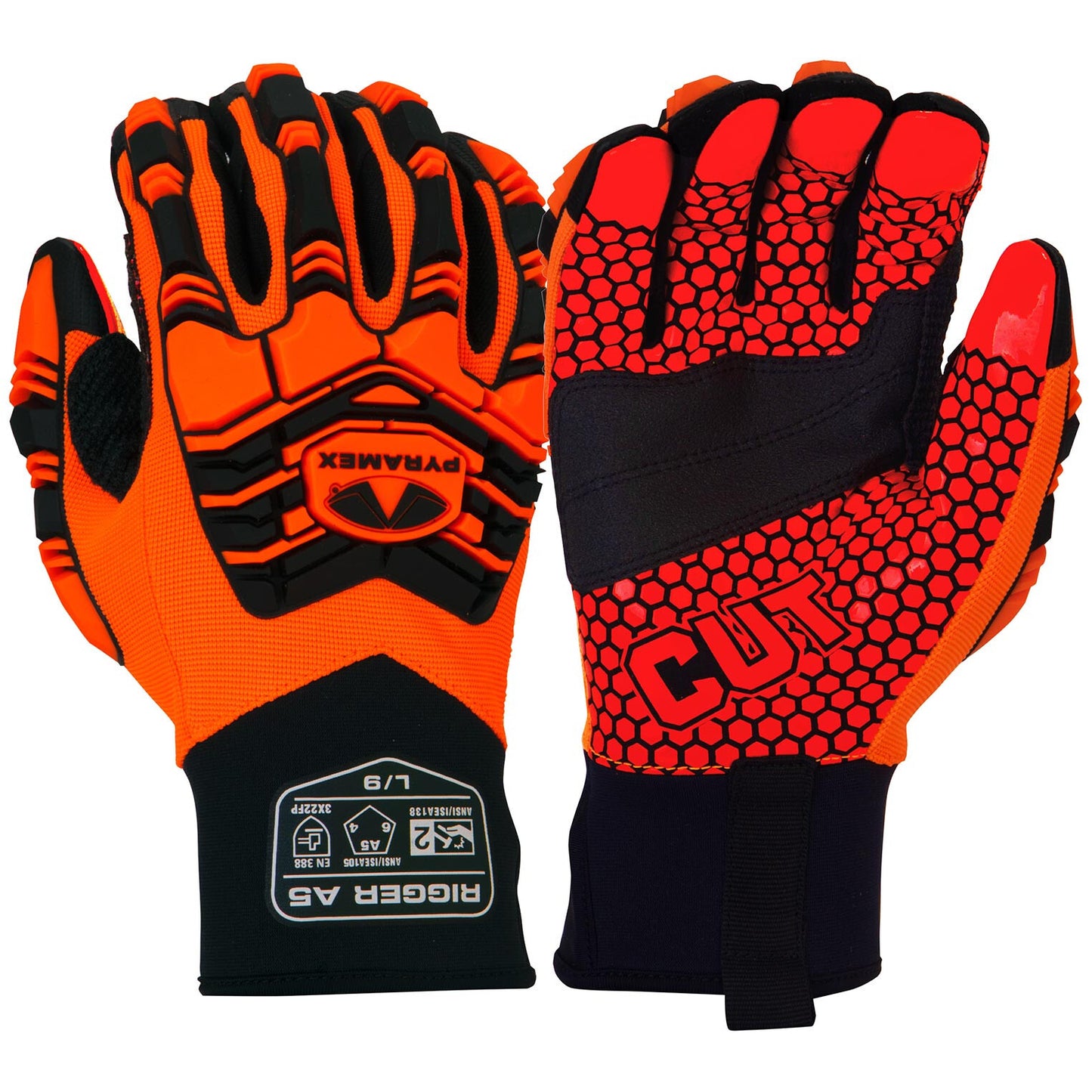 Pyramex GL807CHT - Synthetic Leather Silicone Palm A5 Cut Level 2 Impact