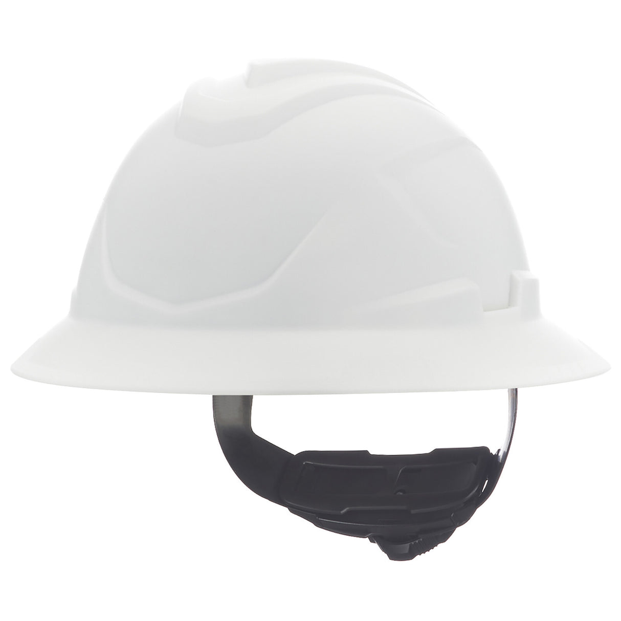 MSA V-Gard C1 Full Brim Hard Hat - Fas-Trac III Suspension