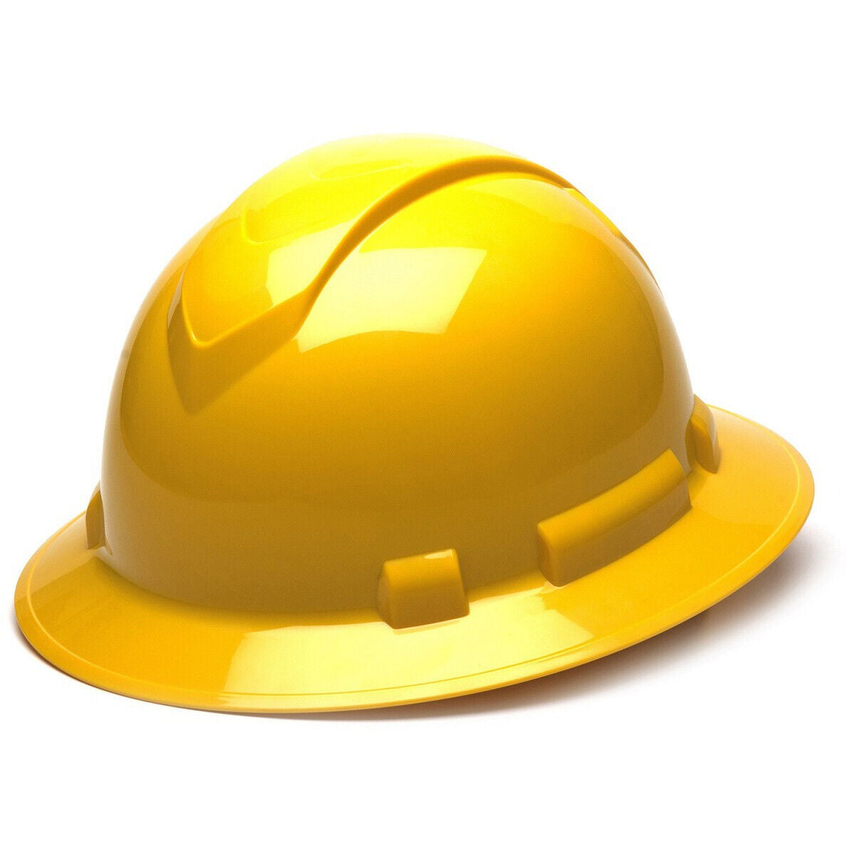 Ridgeline Full Brim Construction Protective Safety Hard Hat Ratchet Suspension