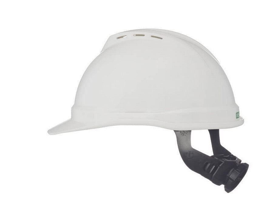 MSA V-Gard 500 Cap Style Vented Hard Hat - Fas-Trac III Suspension