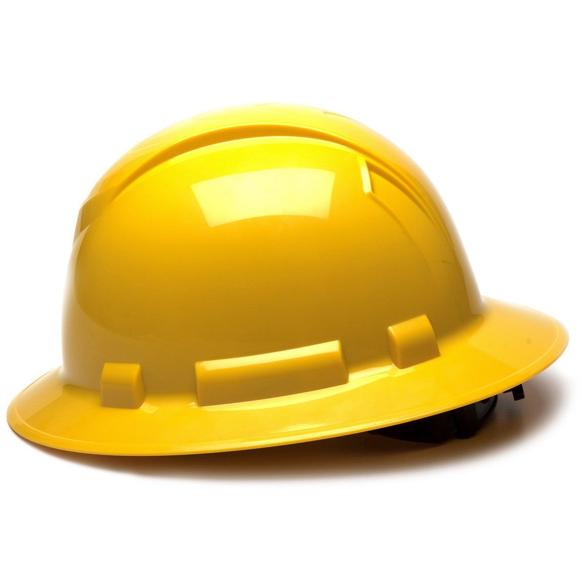 Ridgeline Full Brim Construction Protective Safety Hard Hat Ratchet Suspension