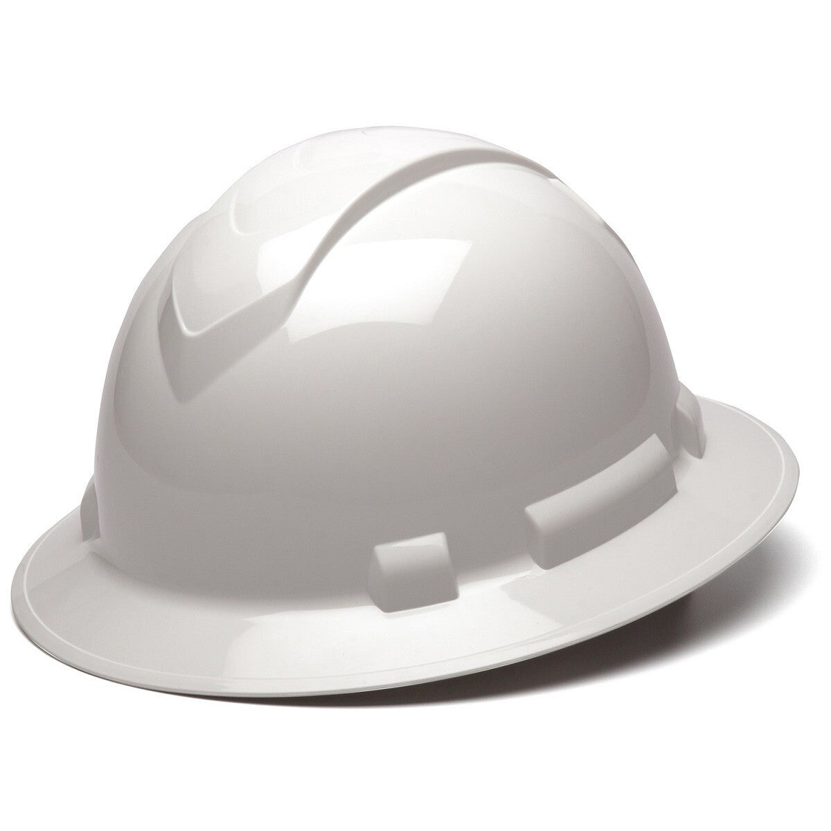 Pyramex Ridgeline Full Brim Hard Hat - 4-Point Ratchet Suspension