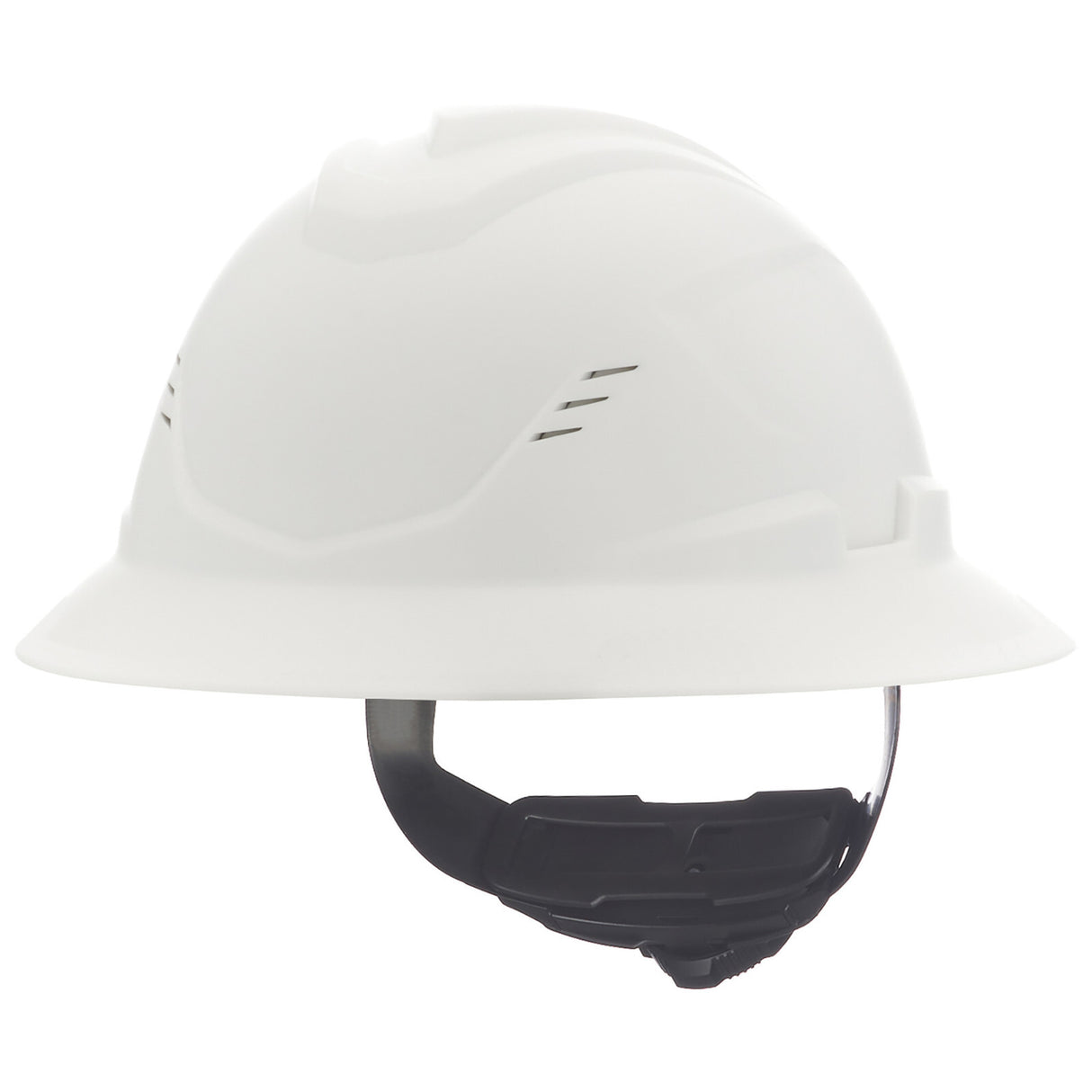 MSA V-Gard C1 Full Brim Vented Hard Hat - Fas-Trac III Suspension