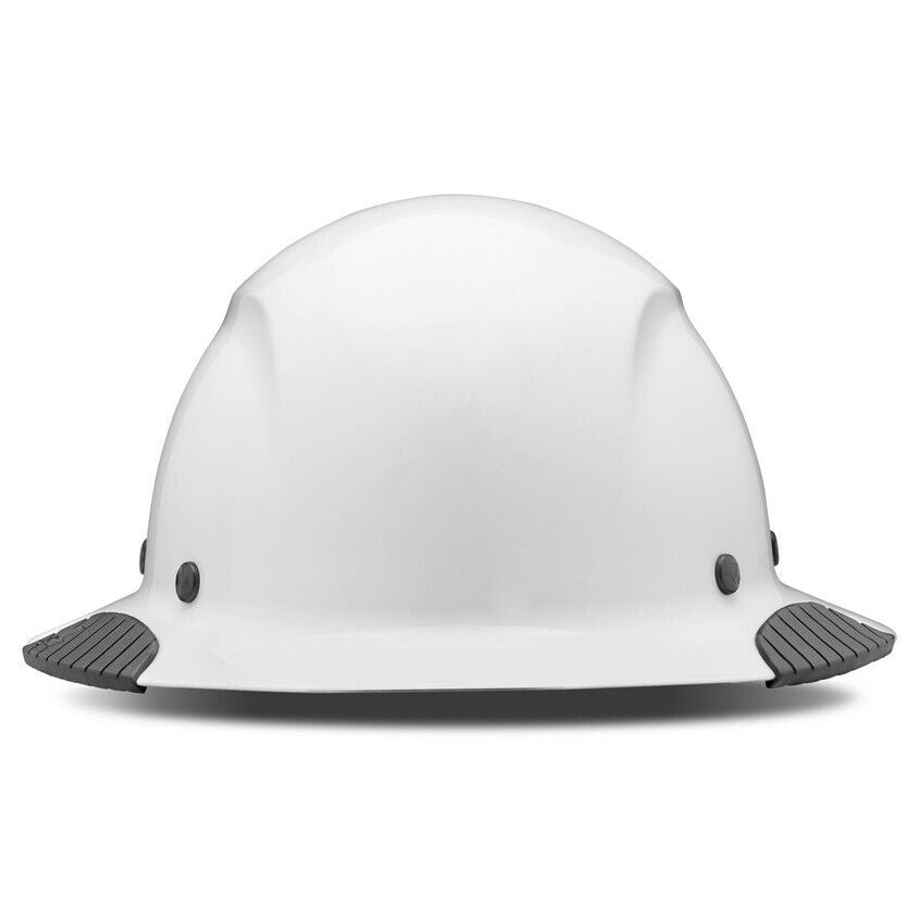 LIFT Safety DAX HDF-15WG Full Brim Hard Hat - 6-point Ratchet Suspenson - White