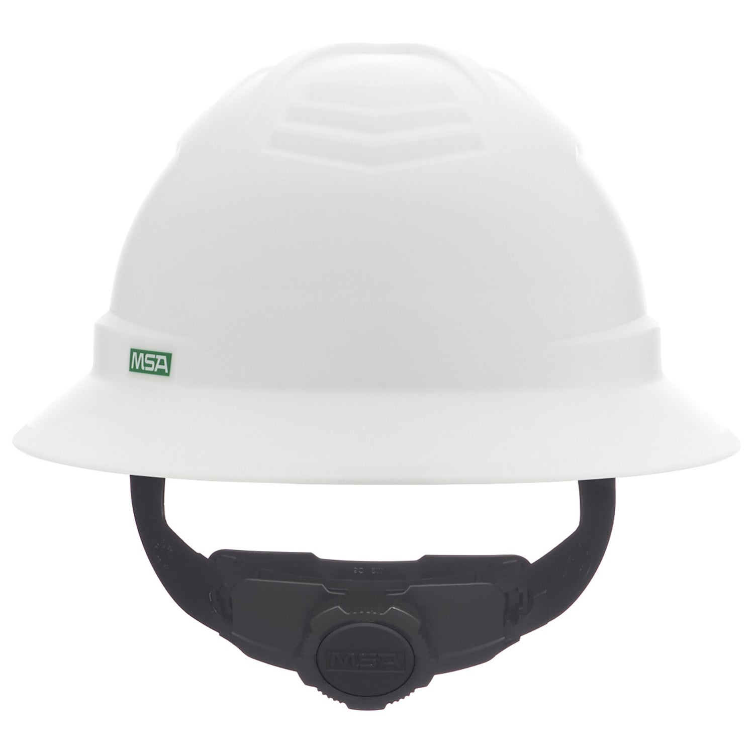 MSA V-Gard C1 Full Brim Hard Hat - Fas-Trac III Suspension