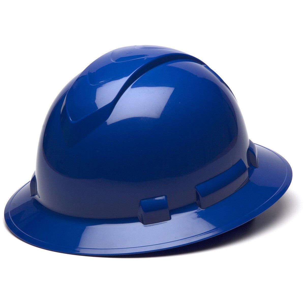 Pyramex Ridgeline Full Brim Hard Hat - 4-Point Ratchet Suspension