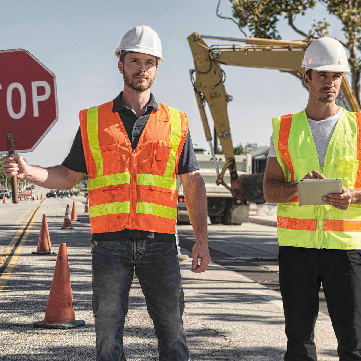 Kishigo 1197 Combined Performance 5-Pocket Safety Vest - Yellow/Lime