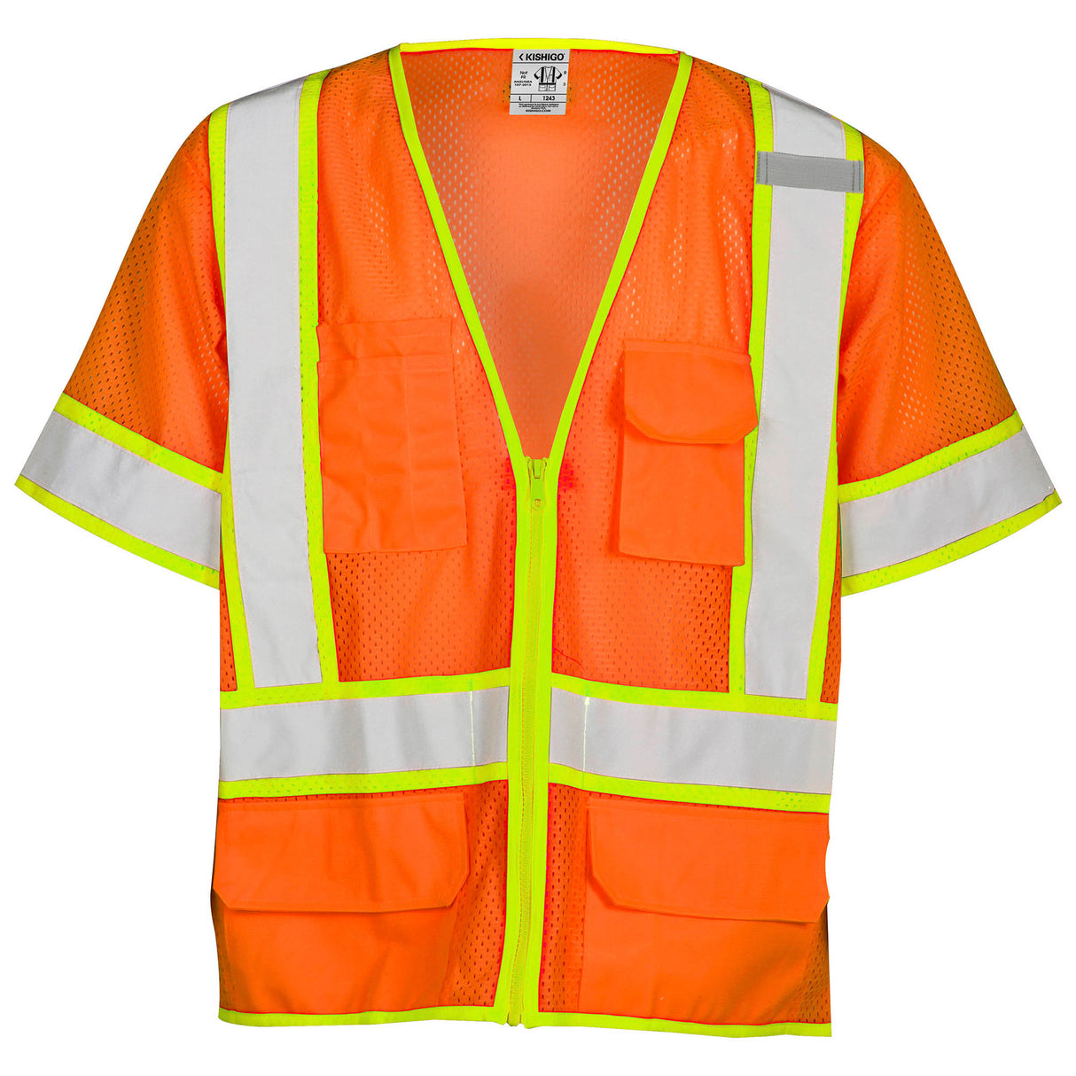 Kishigo 1243 Type R Class 3 Ultra-Cool Mesh Surveyor Safety Vest - Orange