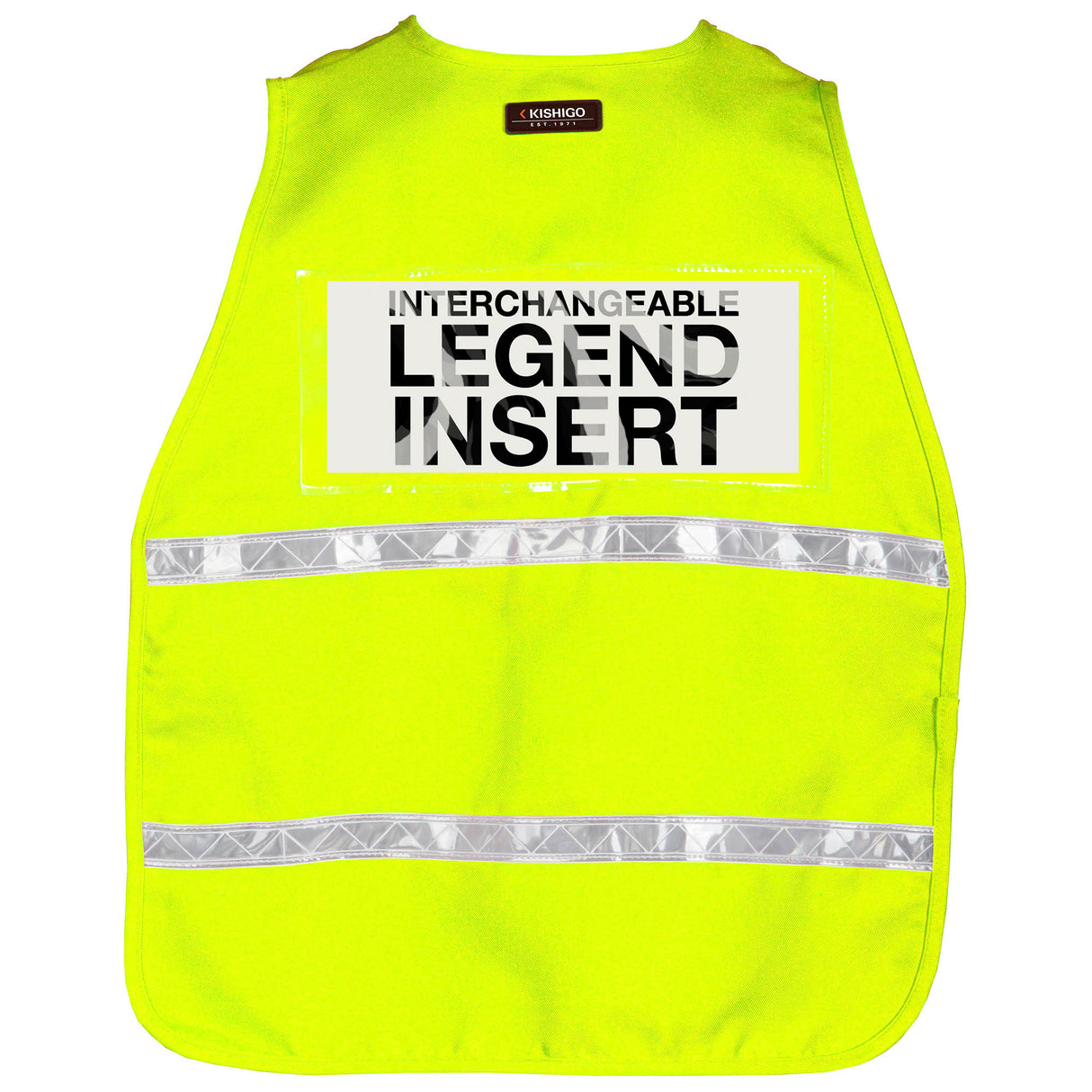 Kishigo 3713i 3700 Series Incident Command Vest - Fluorescent Yellow