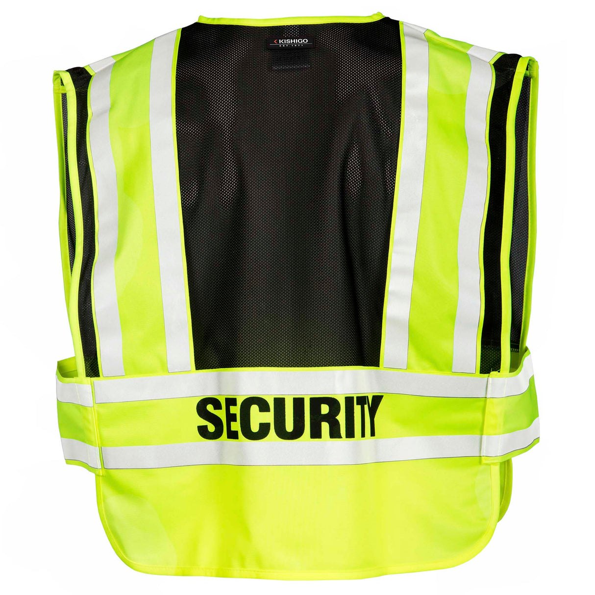 Kishigo 8055BZ 200 PSV Security Safety Vest - Lime/Black