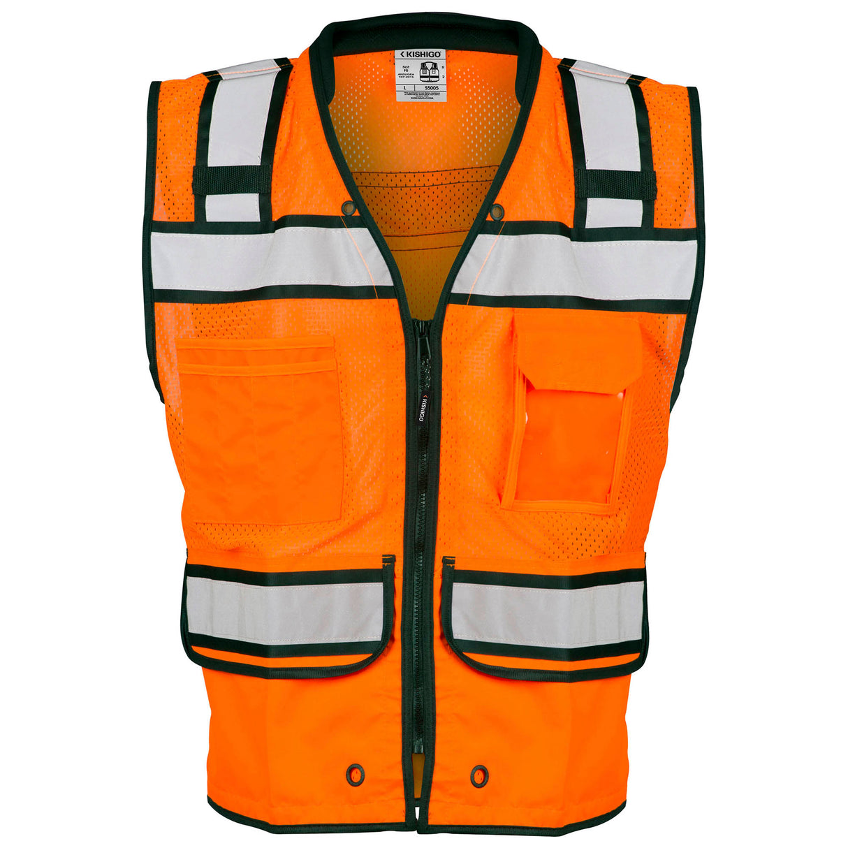 Kishigo S5005 High Performance Surveyors Safety Vest - Orange