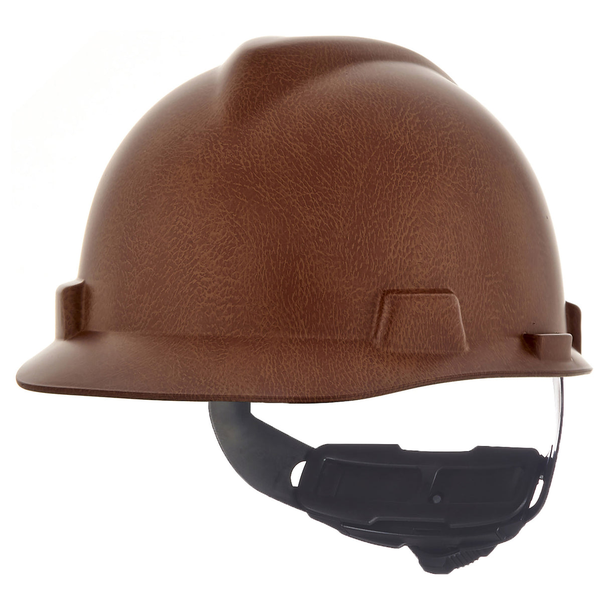 MSA V-Gard Hydro Dip Cap Style Hard Hat - 4-Point Fast-Trac III Suspension - Italian Leather