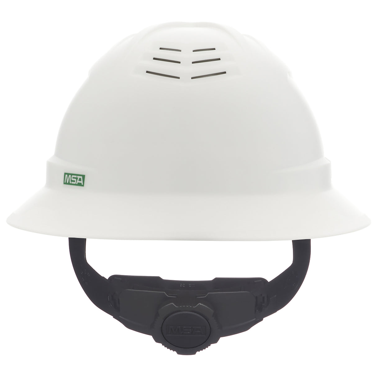 MSA V-Gard C1™ Full Brim Vented Hard Hat - Fas-Trac III Suspension
