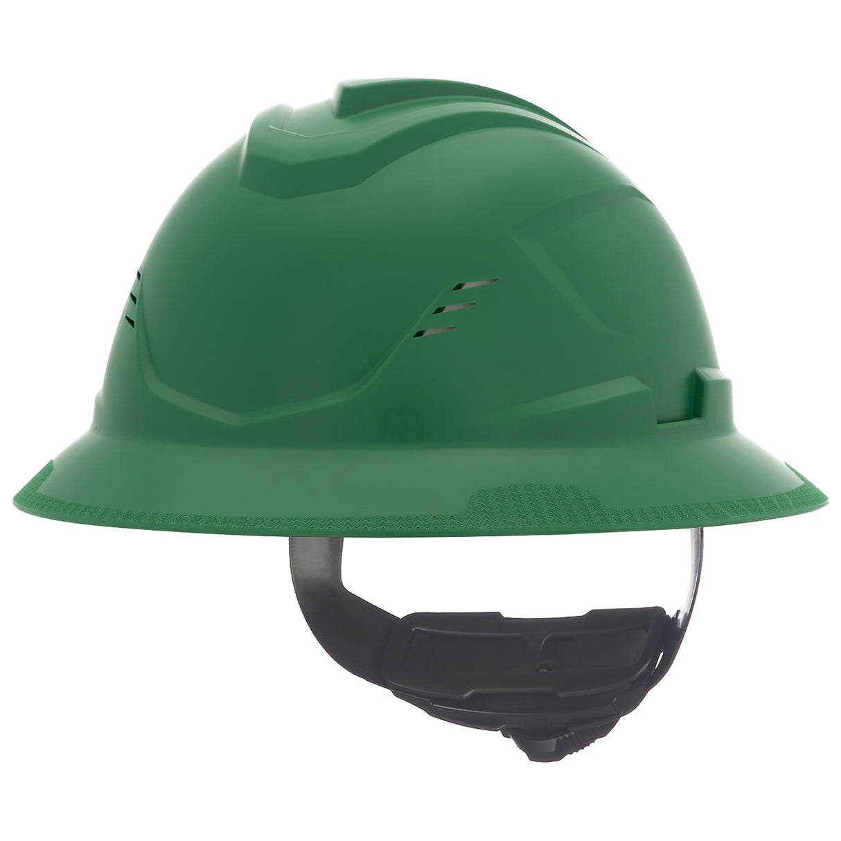 MSA V-Gard C1™ Full Brim Vented Hard Hat - Fas-Trac III Suspension