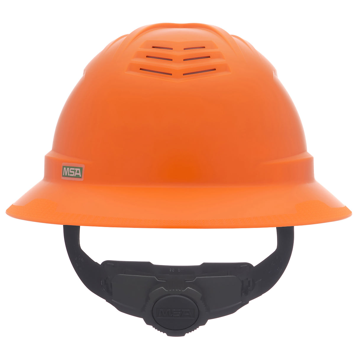 MSA V-Gard C1™ Full Brim Vented Hard Hat - Fas-Trac III Suspension