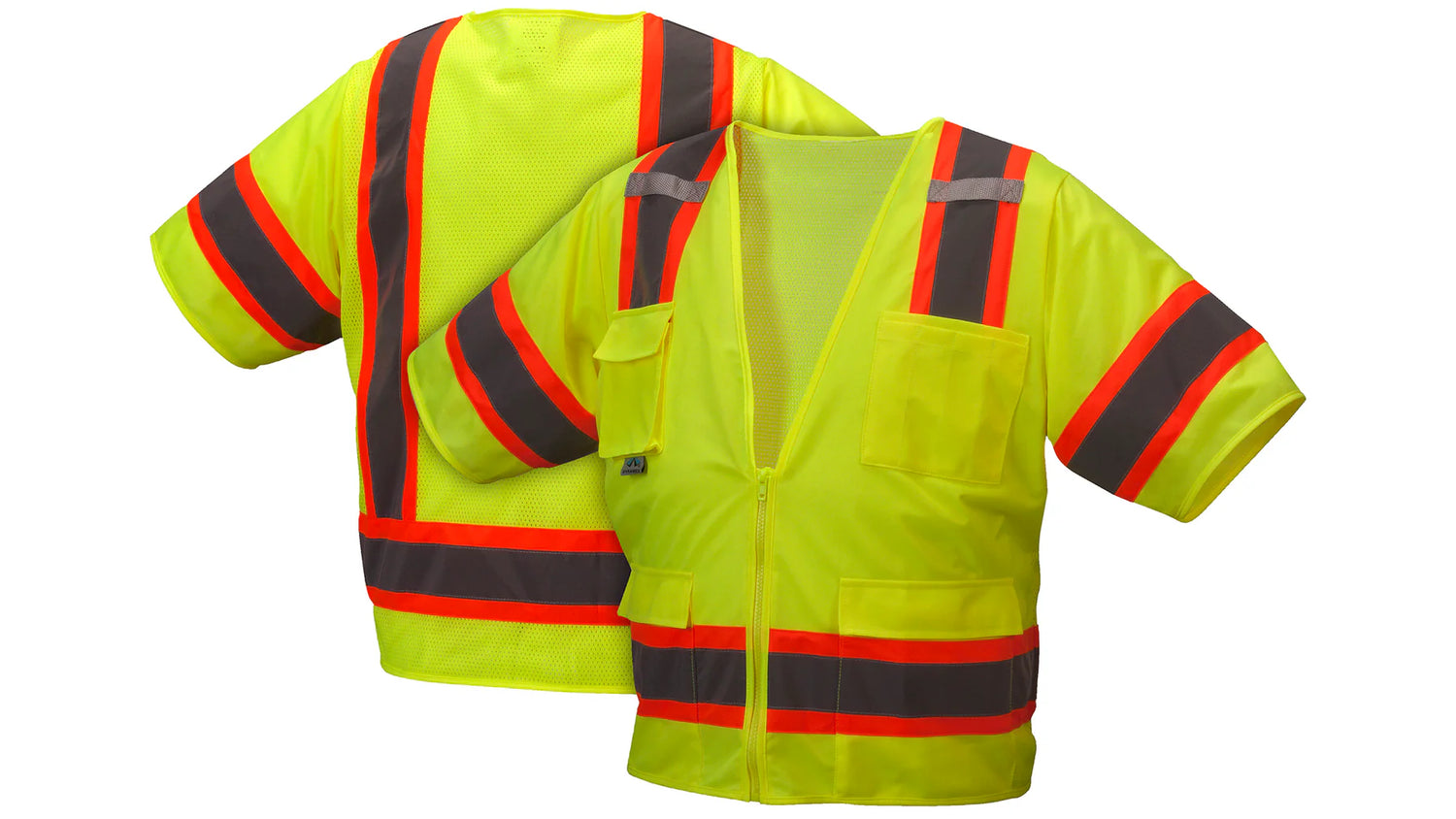 RVZ34 Series Safety Vest - RVZ3410 Hi-Viz Lime/Yellow