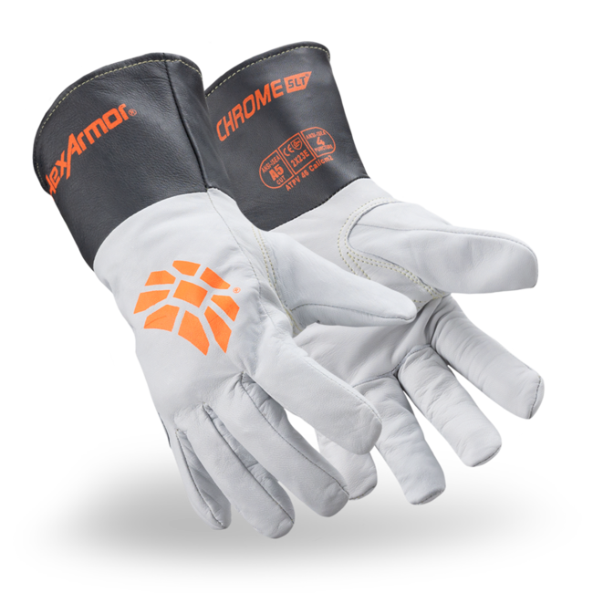 HexArmor Chrome SLT® 4062 Cut-Resistant Gloves - A5 Cut - Extended Cuff