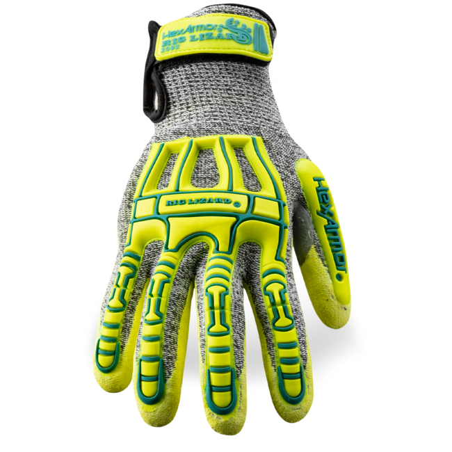 HexArmor Rig Lizard® Thin Lizzie™ 2092 Cut-Resistant Hi-Viz Gloves - A4 Cut