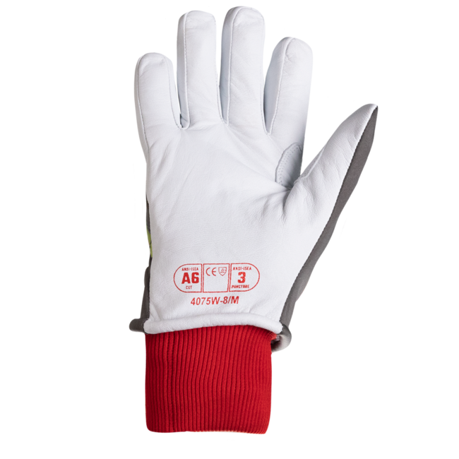 HexArmor Chrome SLT® Winter 4075W Leather Work Gloves - A6 Cut