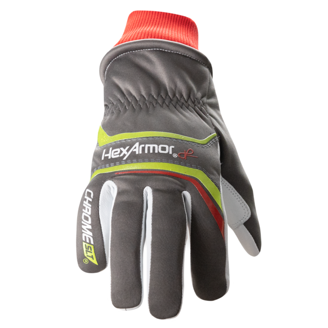 HexArmor Chrome SLT® Winter 4075W Leather Work Gloves - A6 Cut