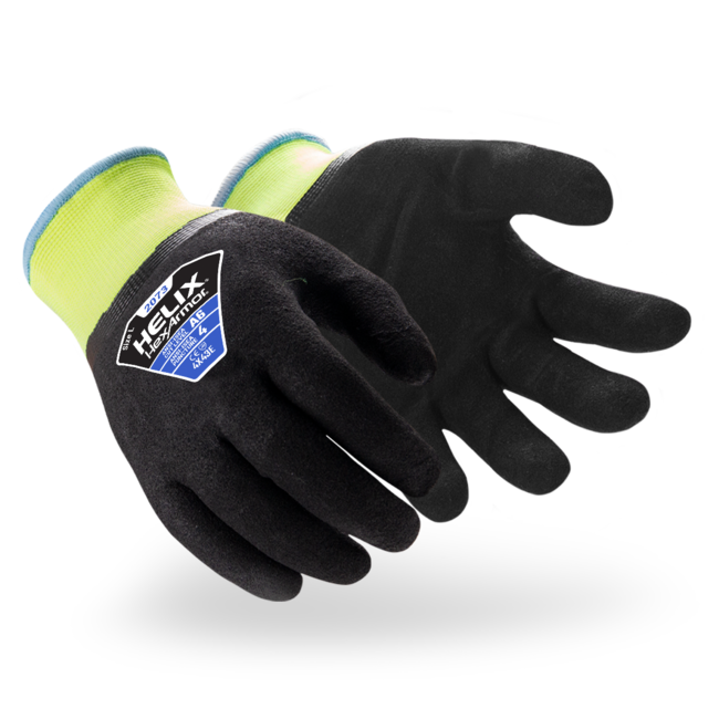 HexArmor Helix® 2073 Cold Weather Winter Hi-Viz Gloves - A6 Cut