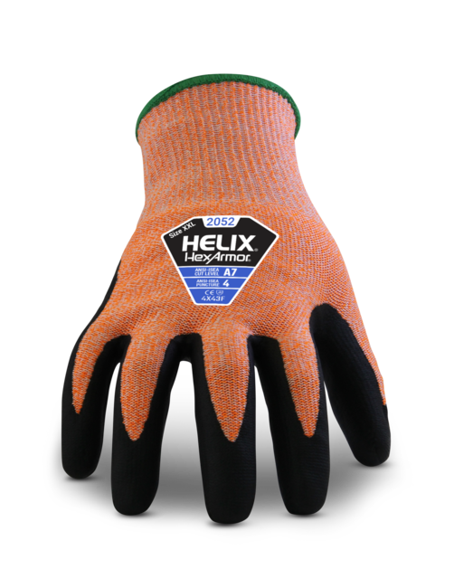 HexArmor Helix® 2052 Abrasion Resistant Hi-Viz Gloves - A7 Cut - Size L (9) (12-Pack)